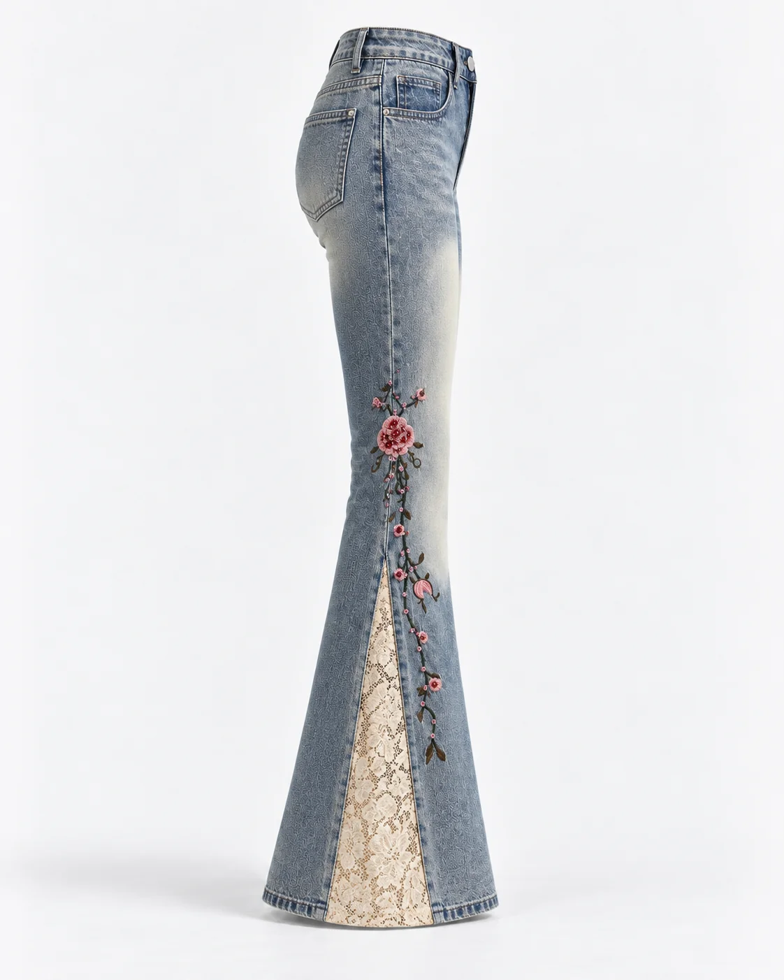 Rosebud Lace Flare Jeans product photo 3