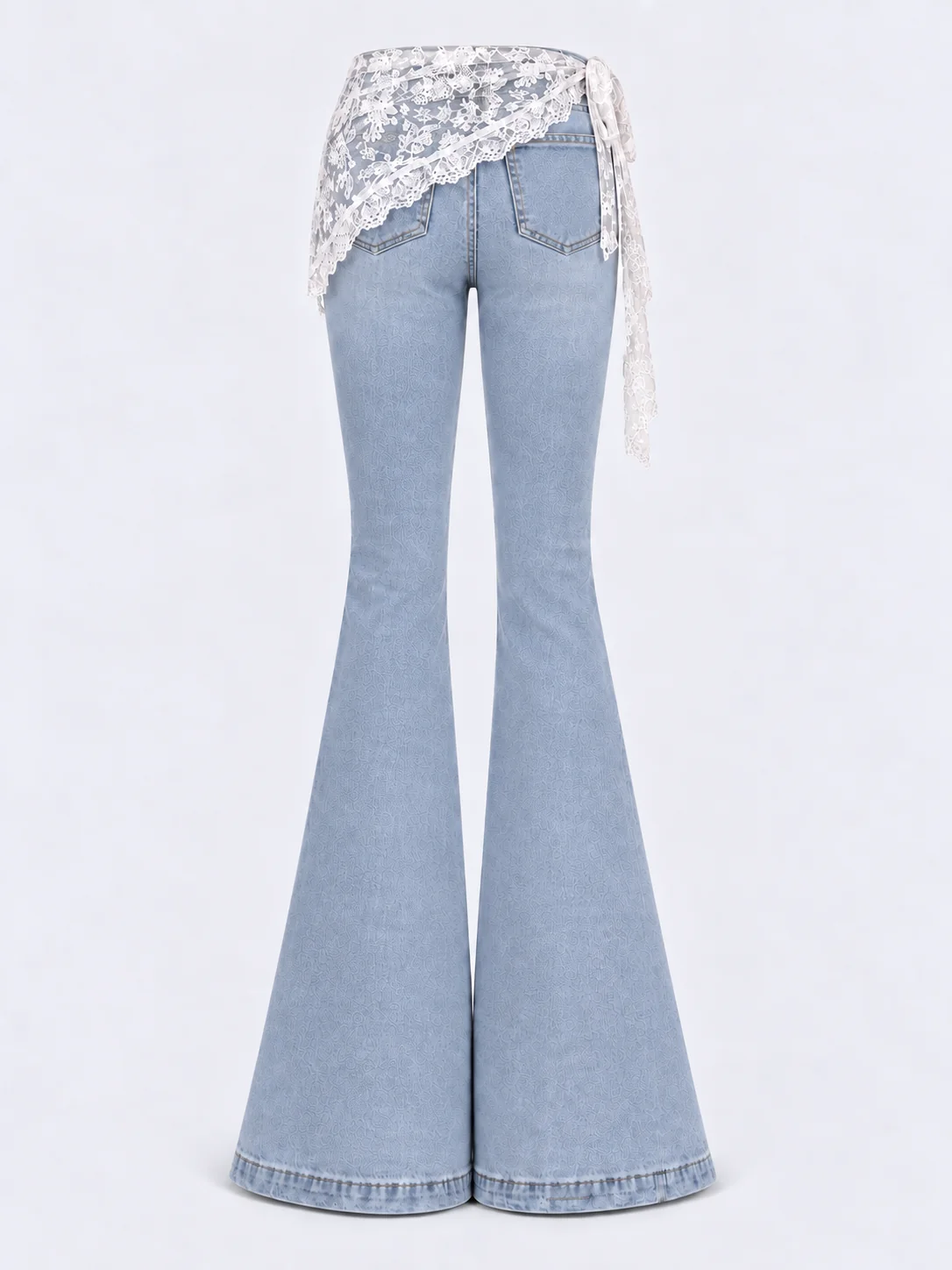 Lace Wrap Flare Jeans product photo 3