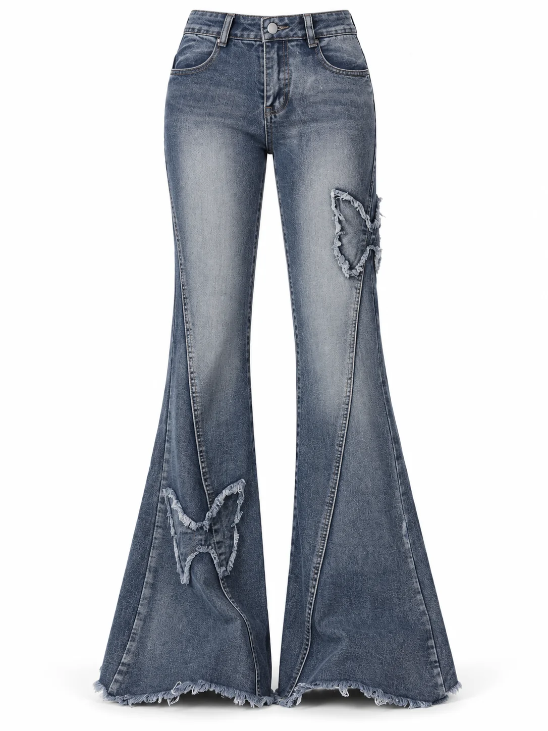 Butterfly Patch Flare Jeans product photo 1