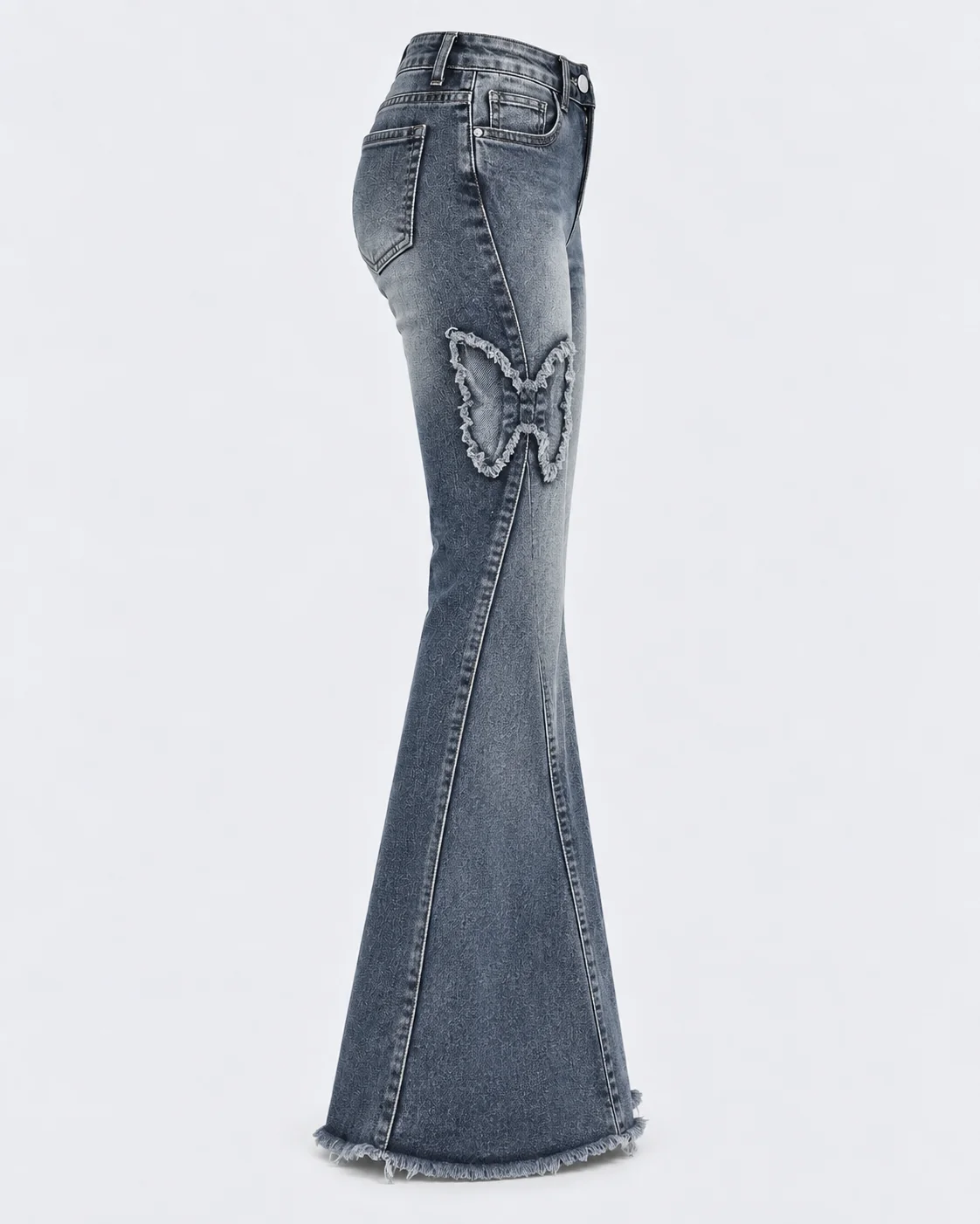 Butterfly Patch Flare Jeans product photo 4